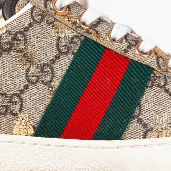 Gucci Ace GG Supreme Monogram Bee Sneakers - Picture 7 of 12